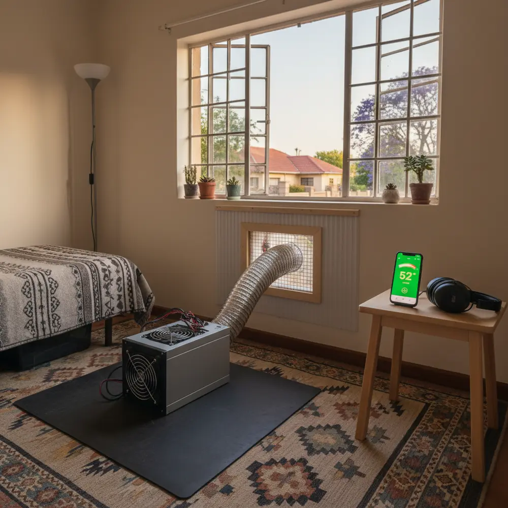 ASICs in a spare bedroom (2026): noise planning that neighbours can live with