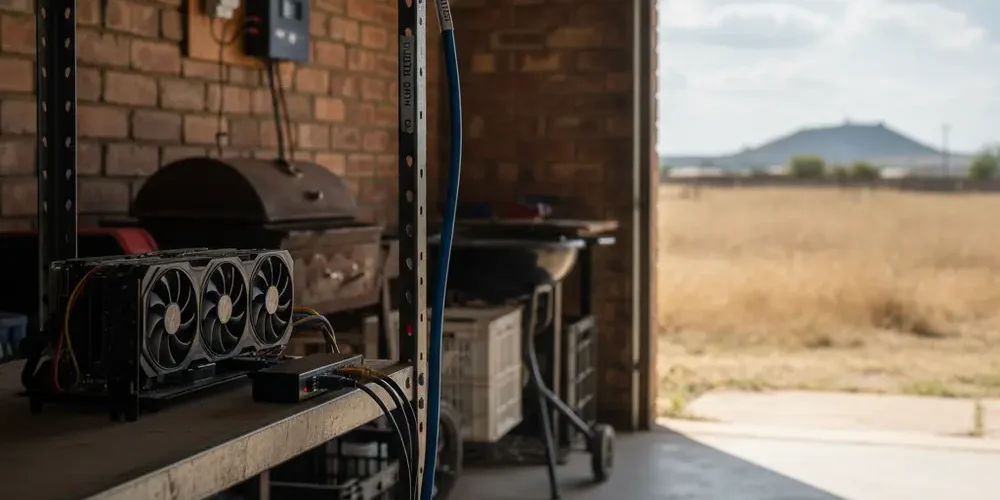 Mining Setup in a Garage (2026): Wi-Fi pitfalls and Ethernet fixes