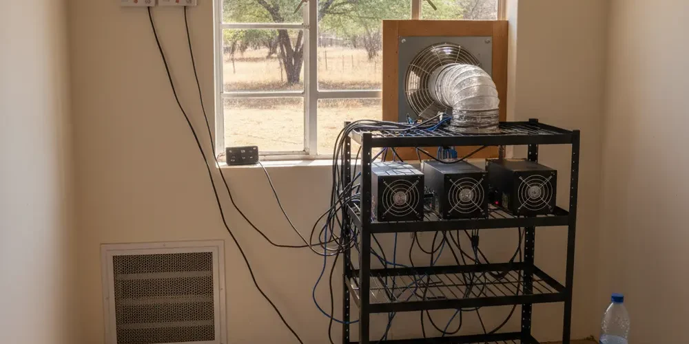 Mining room ventilation layouts