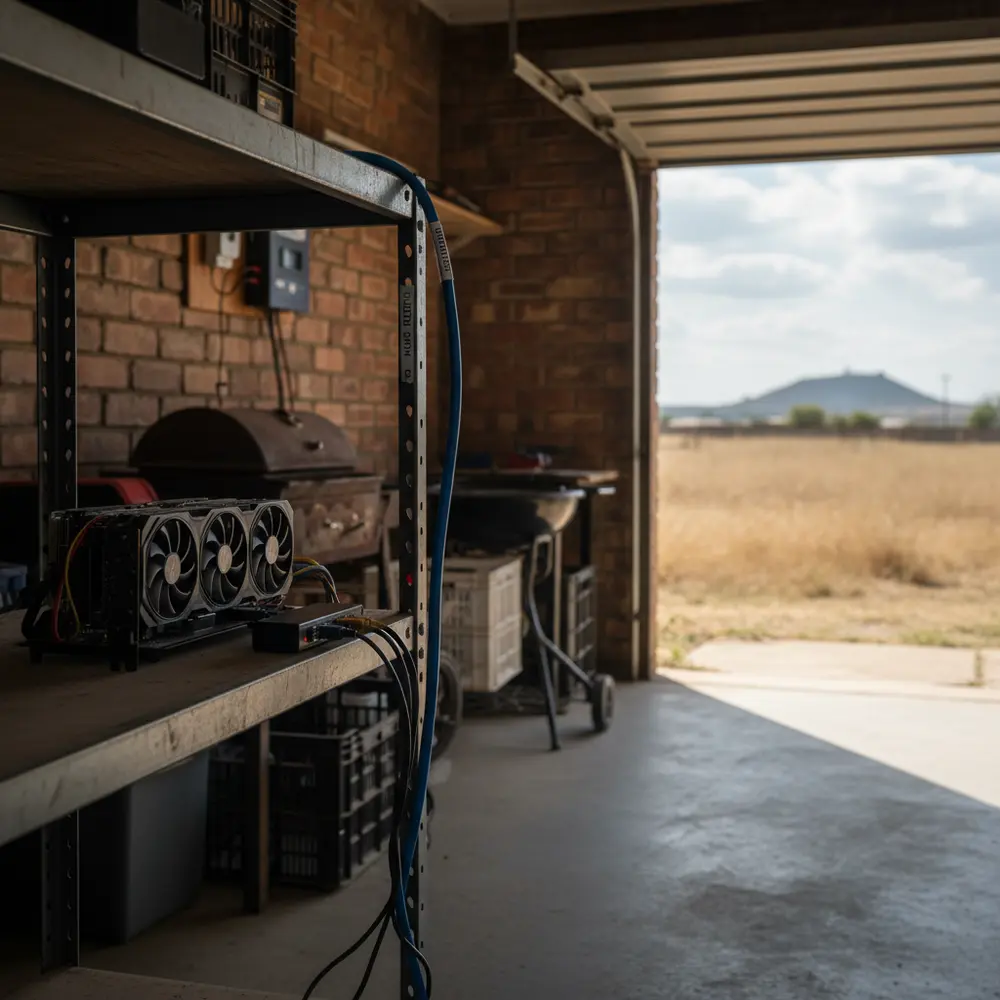 Mining Setup in a Garage (2026): Wi-Fi pitfalls and Ethernet fixes
