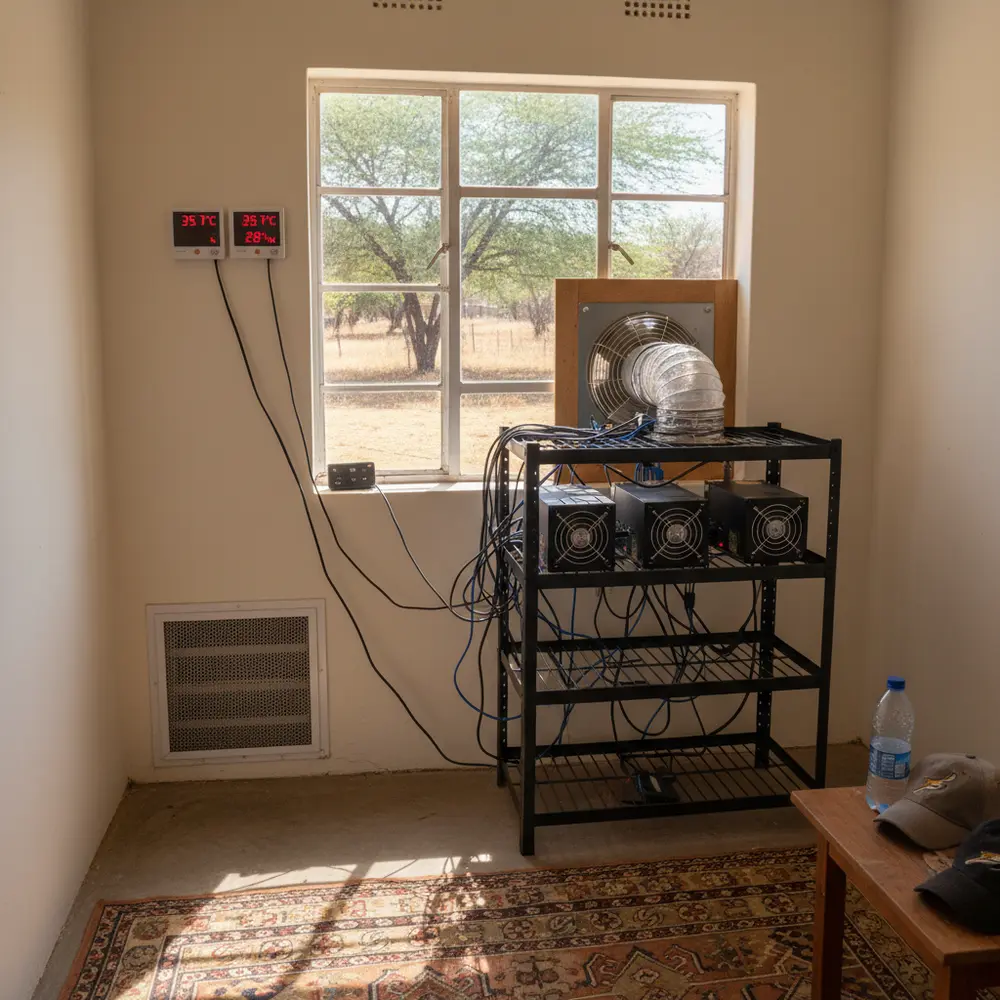 Mining room ventilation layouts