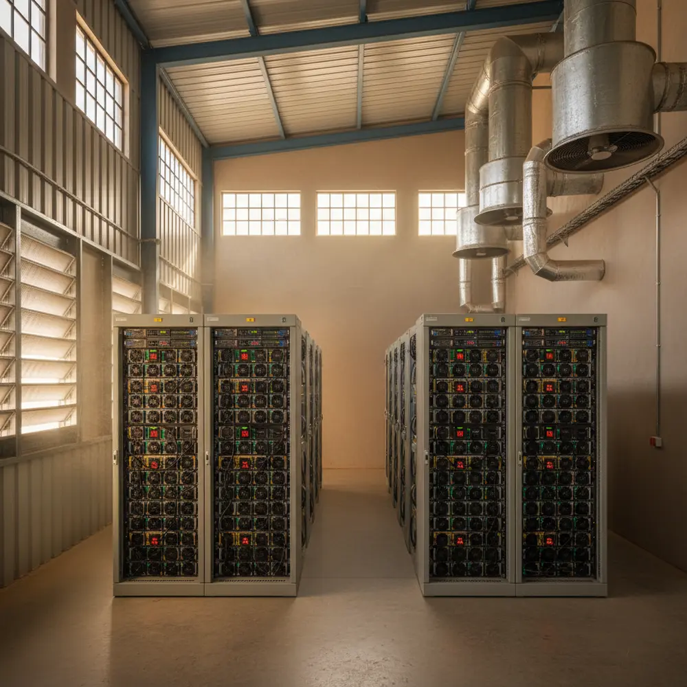 Mining warehouse heat recirculation fixes